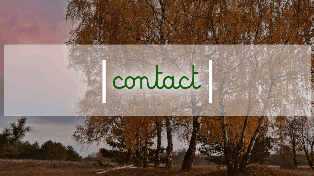 Coordonnées Claire Dubost Formulaire de contact