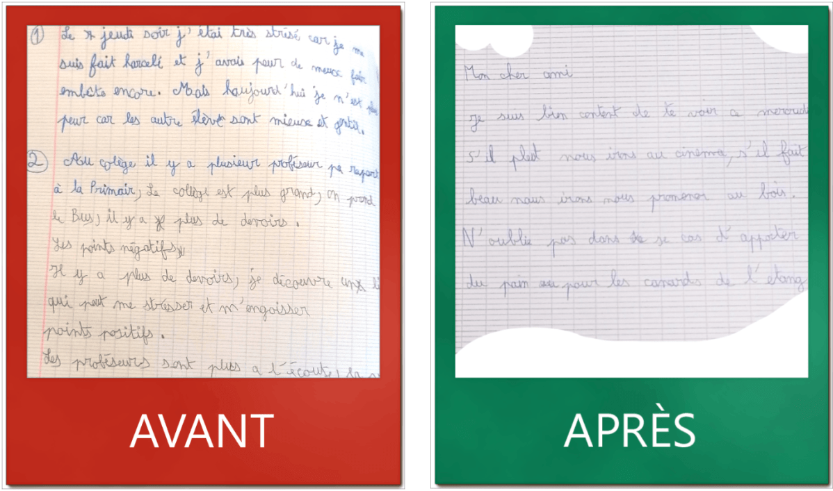 L&rsquo;écriture de J. 10&nbsp;ans
