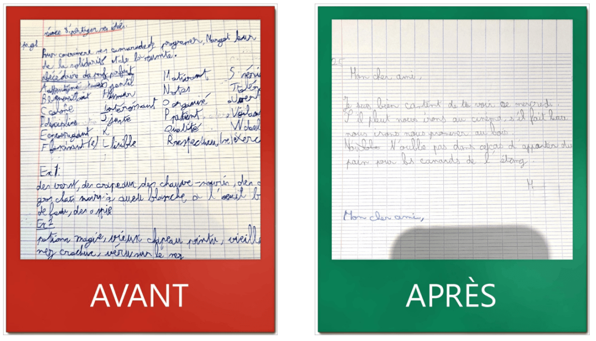 L&rsquo;écriture de M. en&nbsp;6ème